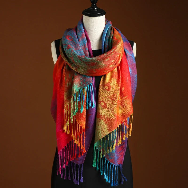 Women's Two-Tone Woven Scarf