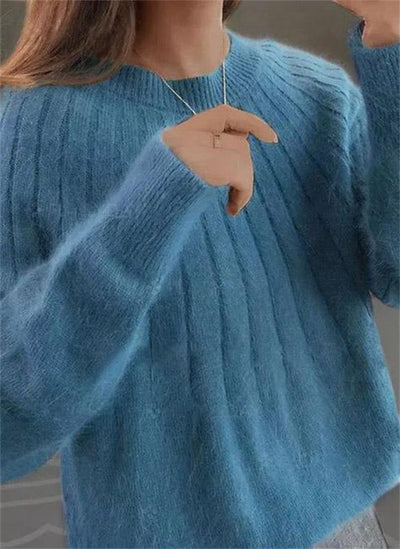 Georgia | Women's Cashmere Ribbed Knit Jumper
