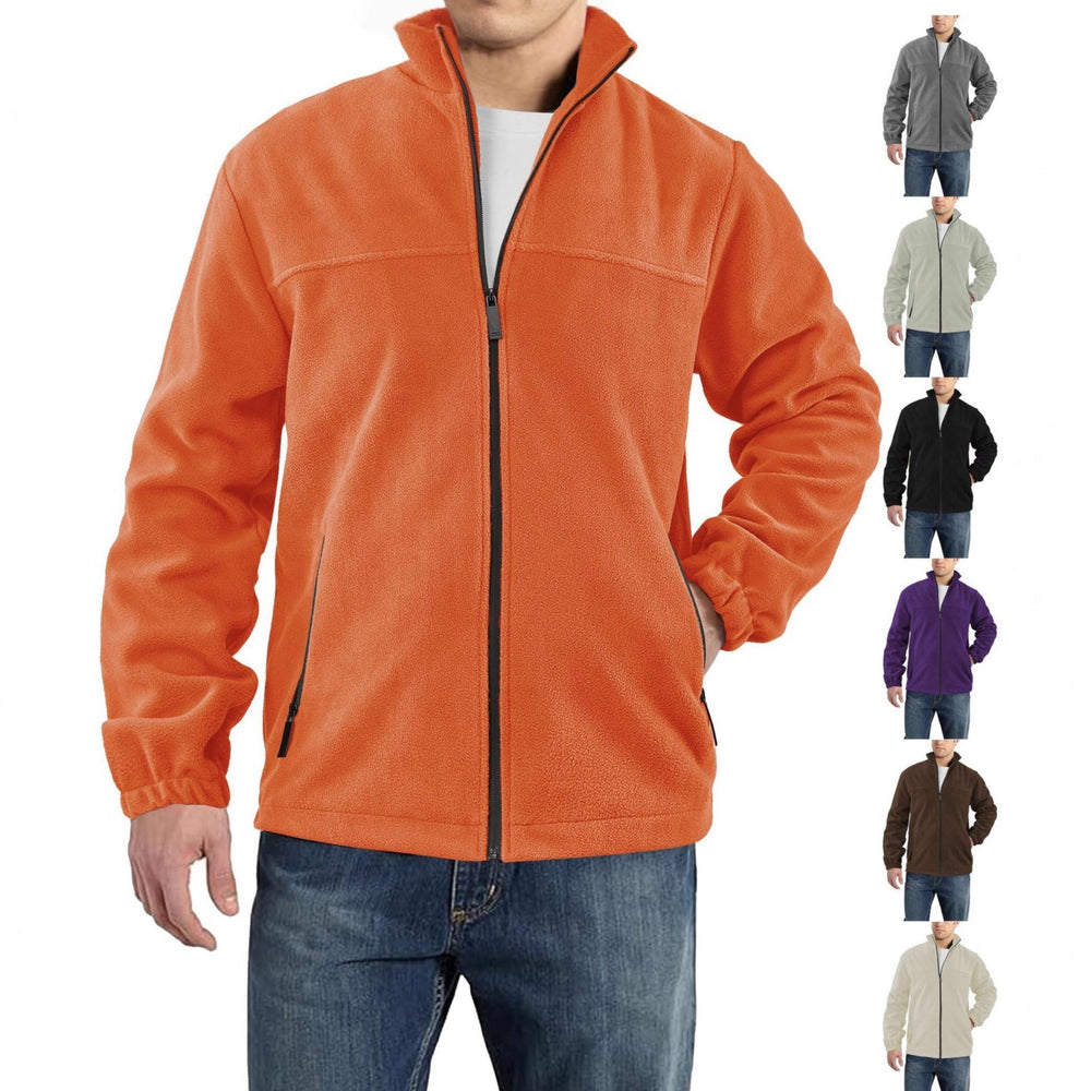 Men's Warm Stand Collar Fleece Jacket