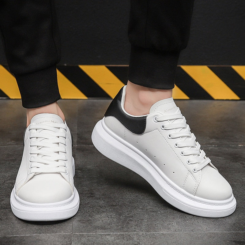 Men's Classic White Leather Sneakers