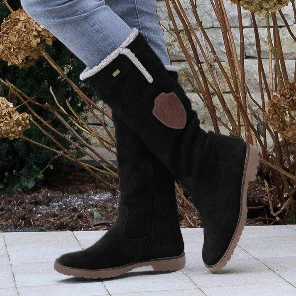 Women's Shearling-Trim Knee-High Winter Boots