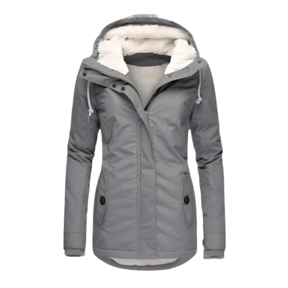 Women's Sherpa-Lined Waterproof Parka Jacket