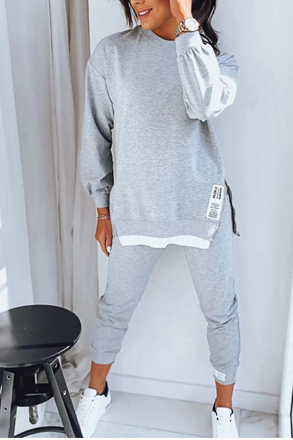 Women's Relaxed Two-Piece Knitted Lounge Set