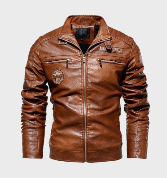 Men's Bold Classic Leather Jacket