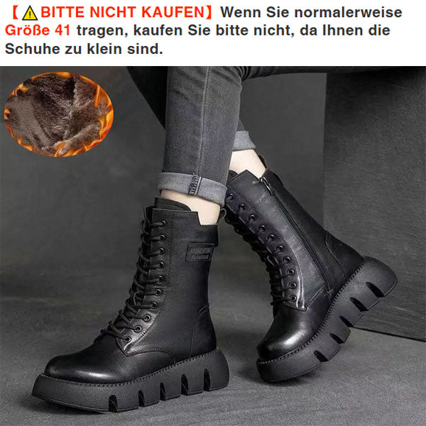 Women's Fleece-Lined Comfort Leather Boots