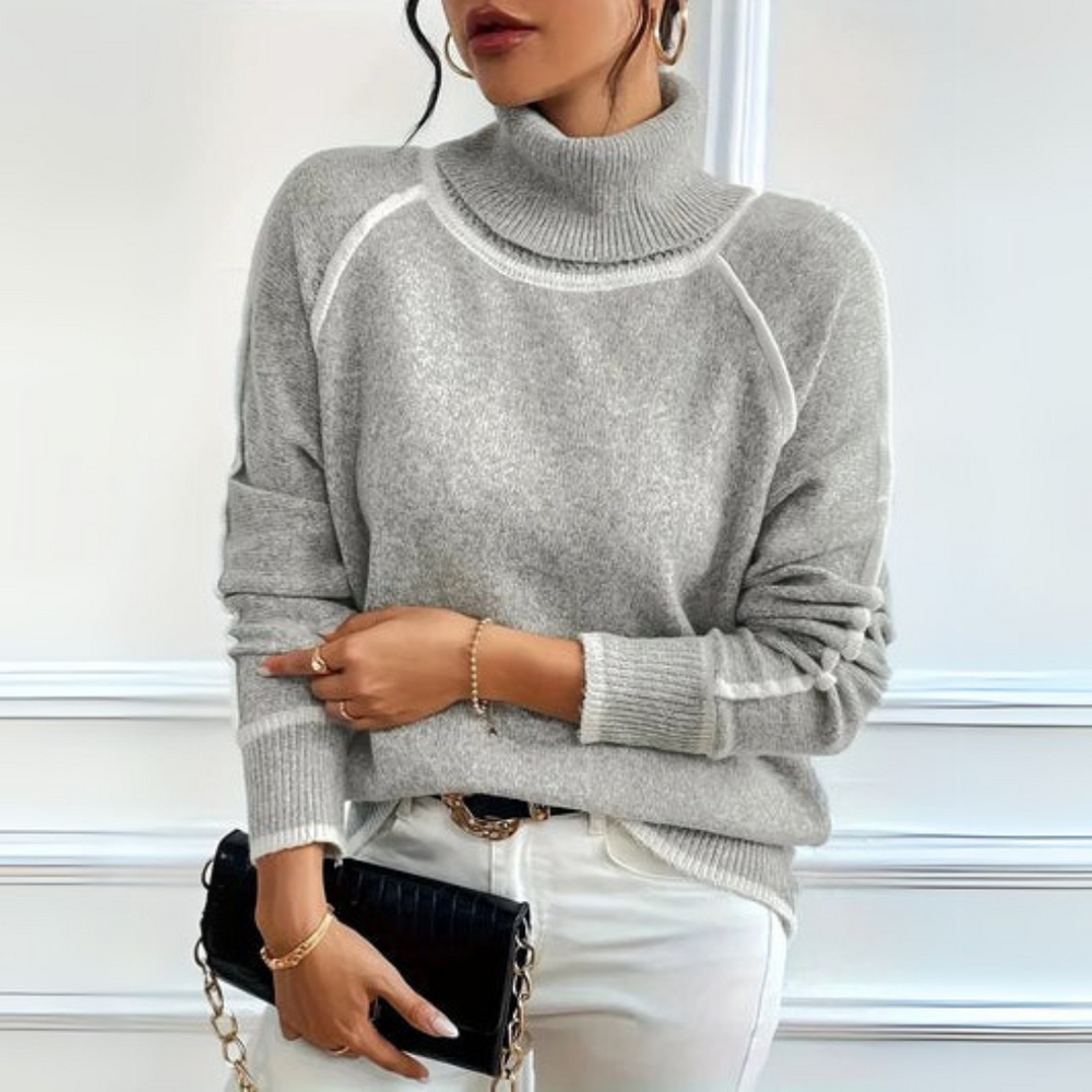 Women's Elegant High-Collar Turtleneck Sweater