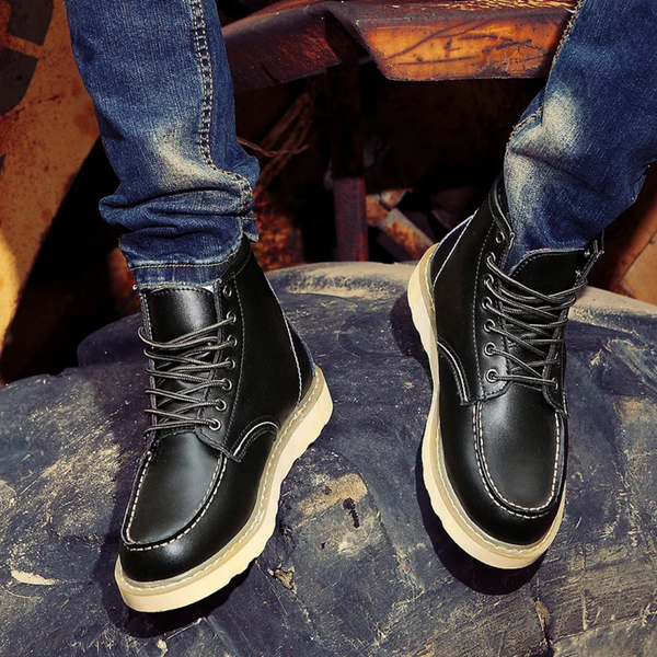 Men's Lightweight Vintage Leather Boots