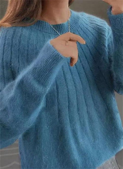Women's One-Size Slouchy Knitted Sweater