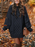 Women's Oversized Knitted Sweater Dress