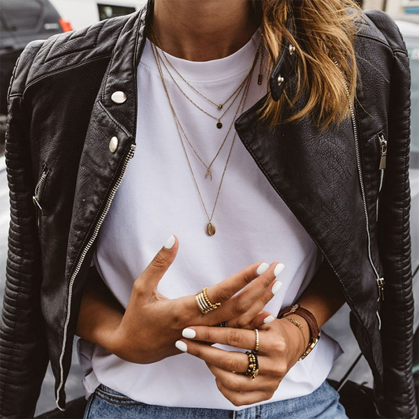 Women's Real Leather Biker Jacket