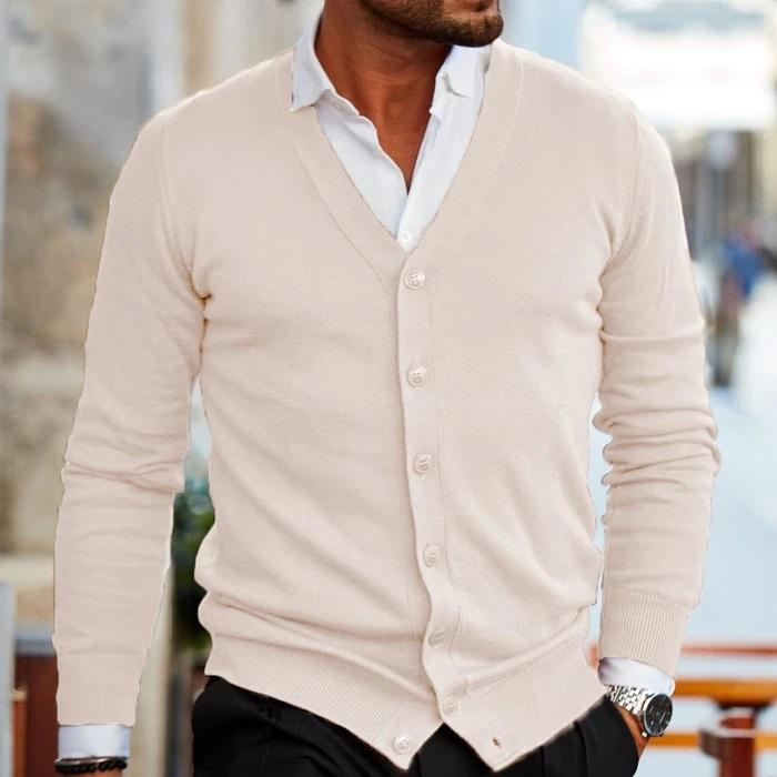 Alden | Men's Cardigan Knit Button Up