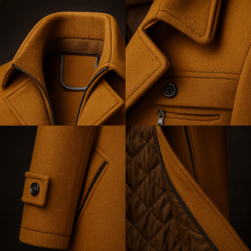 Beckett | Men's Overcoat Trench Coat Long Wool