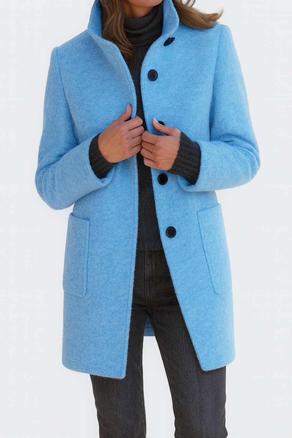 Belle | Women's Belted Classic Trench Coat Long