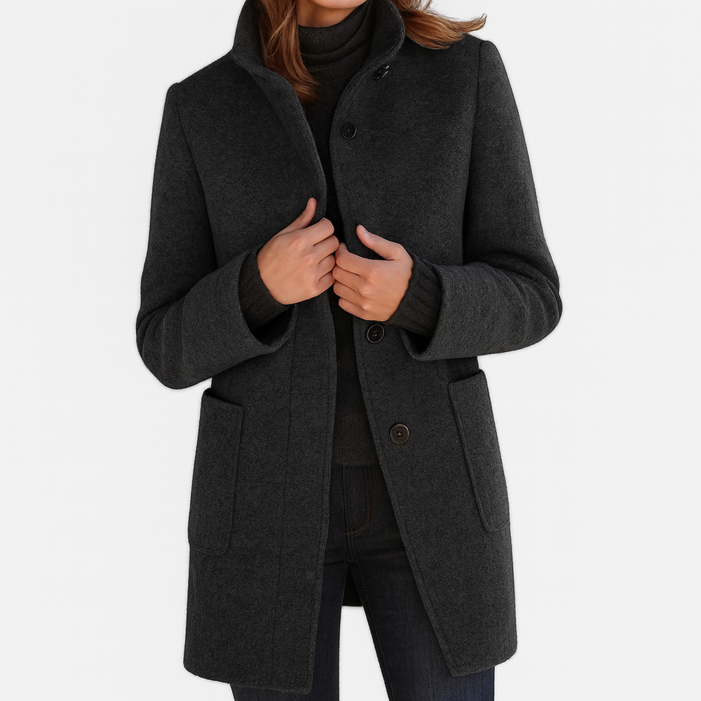 Belle | Women's Belted Classic Trench Coat Long