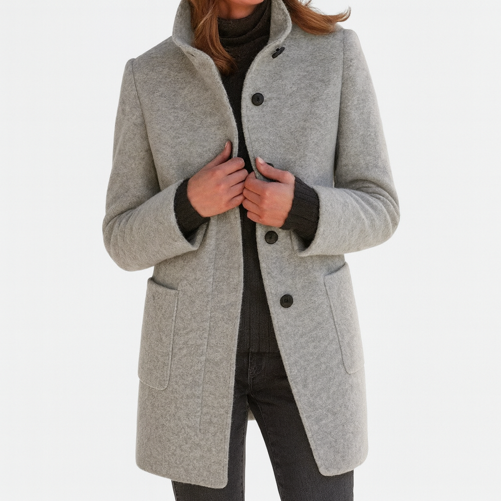Belle | Women's Belted Classic Trench Coat Long