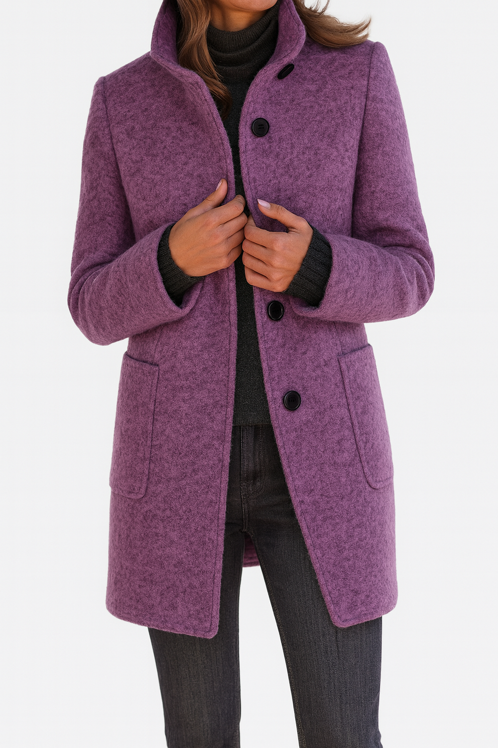 Belle | Women's Belted Classic Trench Coat Long