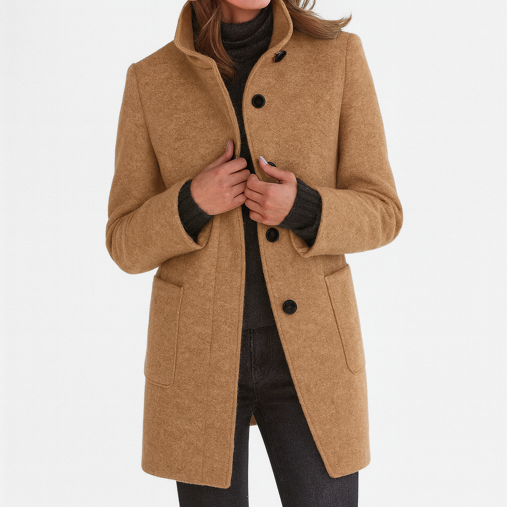 Belle | Women's Belted Classic Trench Coat Long