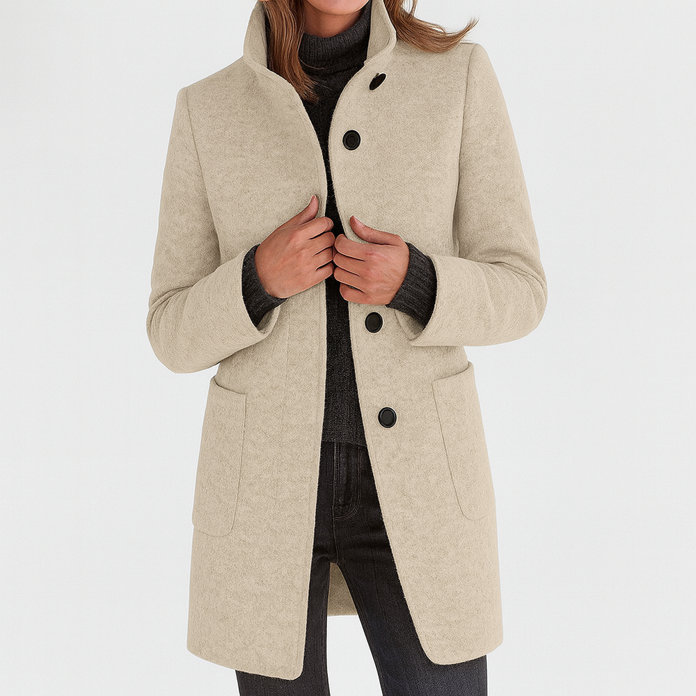 Belle | Women's Belted Classic Trench Coat Long