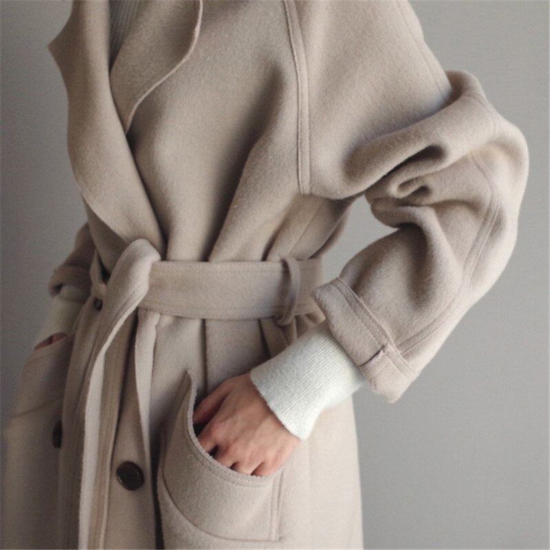 Bridget | Women's Longline Belted Trench Coat Long