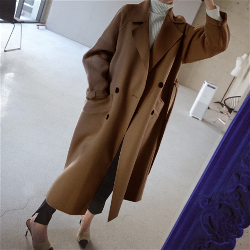 Bridget | Women's Longline Belted Trench Coat Long