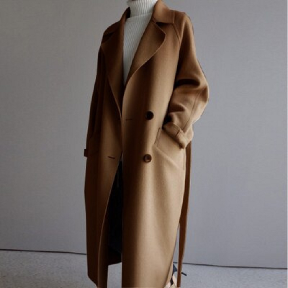 Bridget | Women's Longline Belted Trench Coat Long