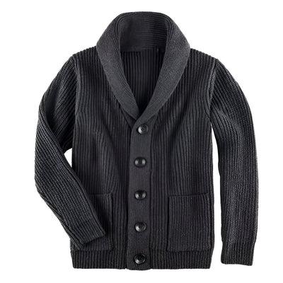 Broderick | Men's Ribbed Knit Button Cardigan