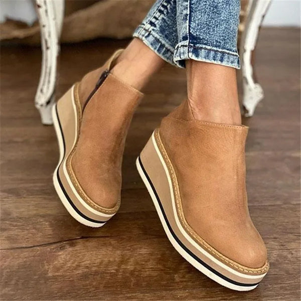 Women's Trendy Ankle Leather Boots