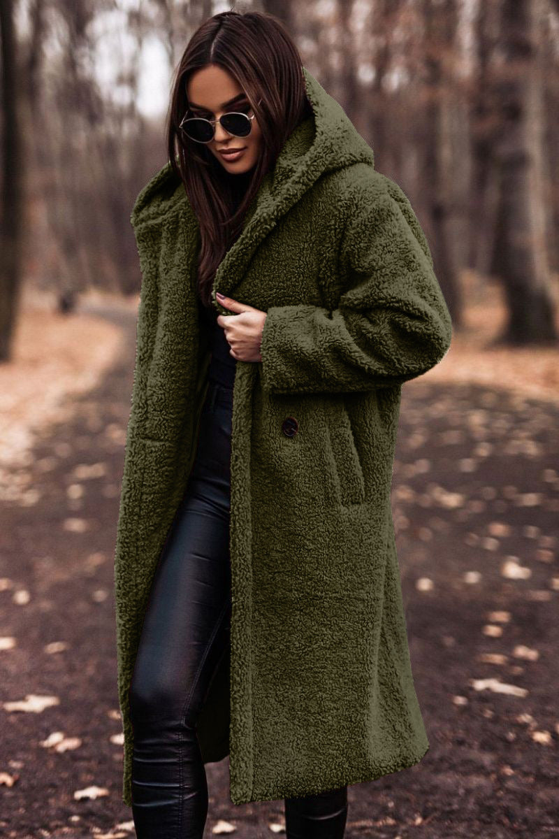 Calista | Women's Hooded Winter Trench Coat Long