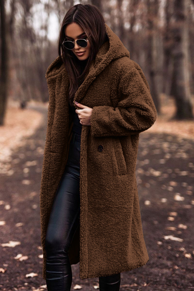 Calista | Women's Hooded Winter Trench Coat Long