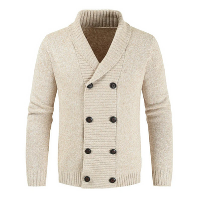 Cassius | Men's Double Breasted Shawl Cardigan
