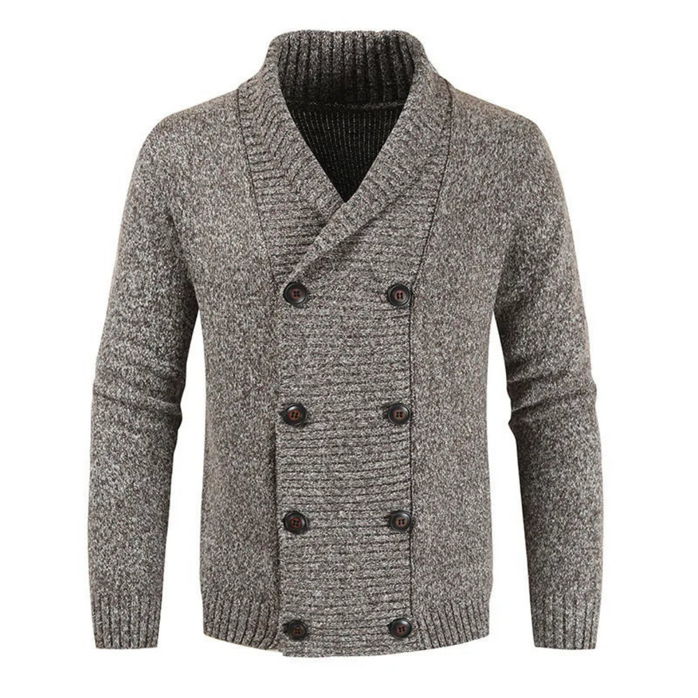 Cassius | Men's Cardigan Knit Shawl Collar