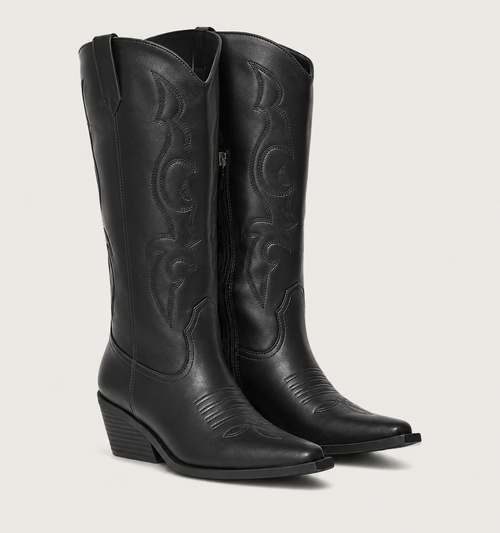 Women's Pointed Toe Western Knee Boots