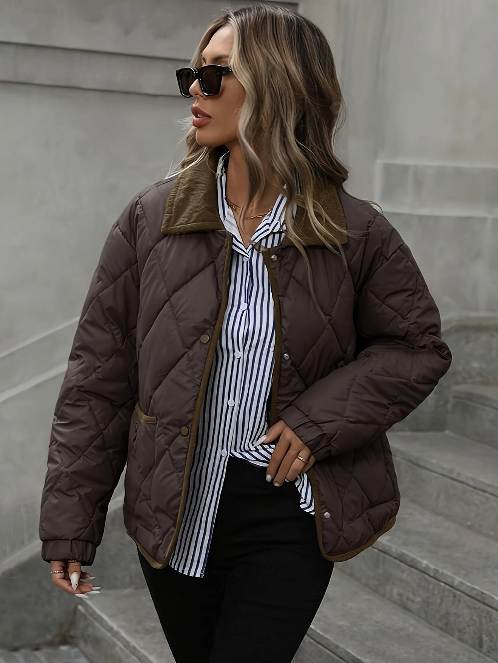Cleo | Women's Quilted Windproof Winter Jacket