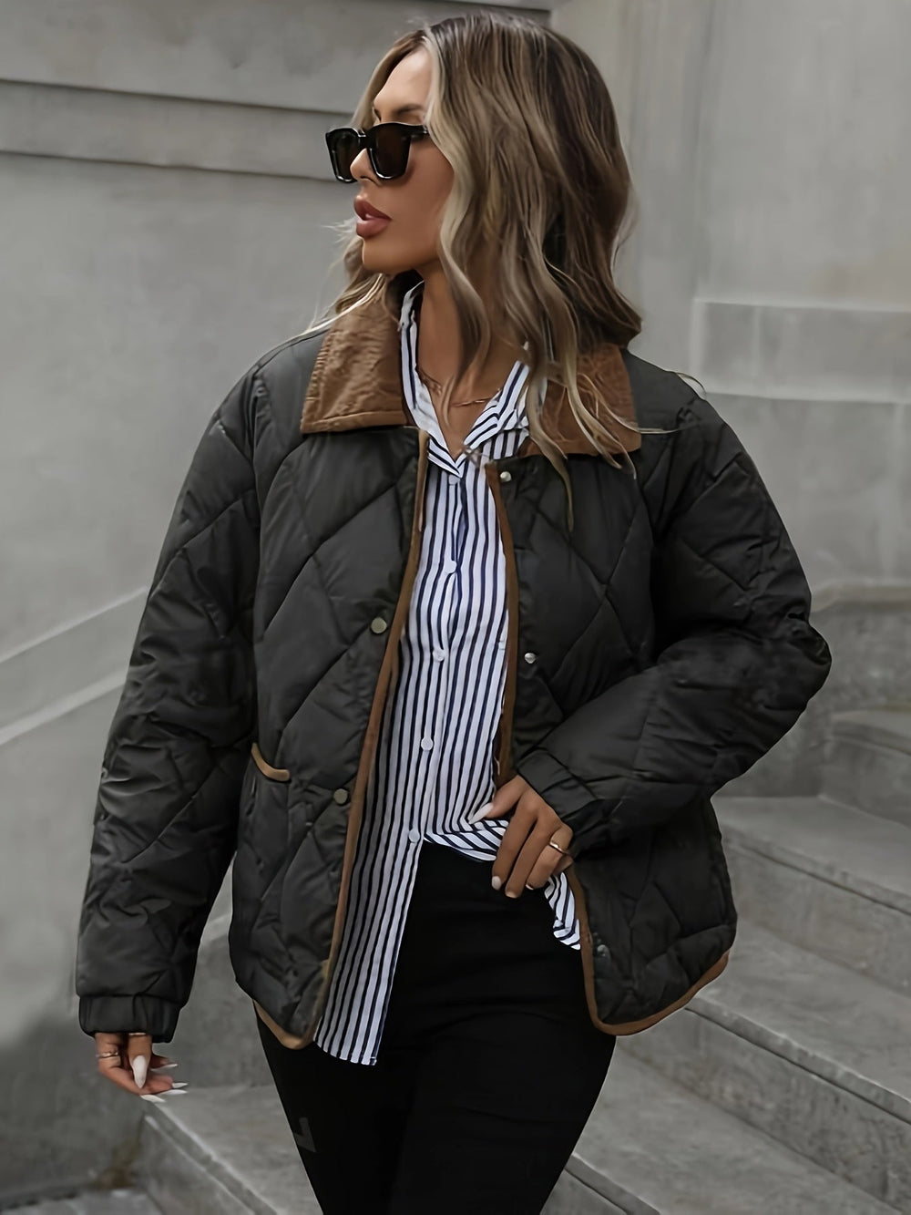 Cleo | Women's Quilted Windproof Winter Jacket