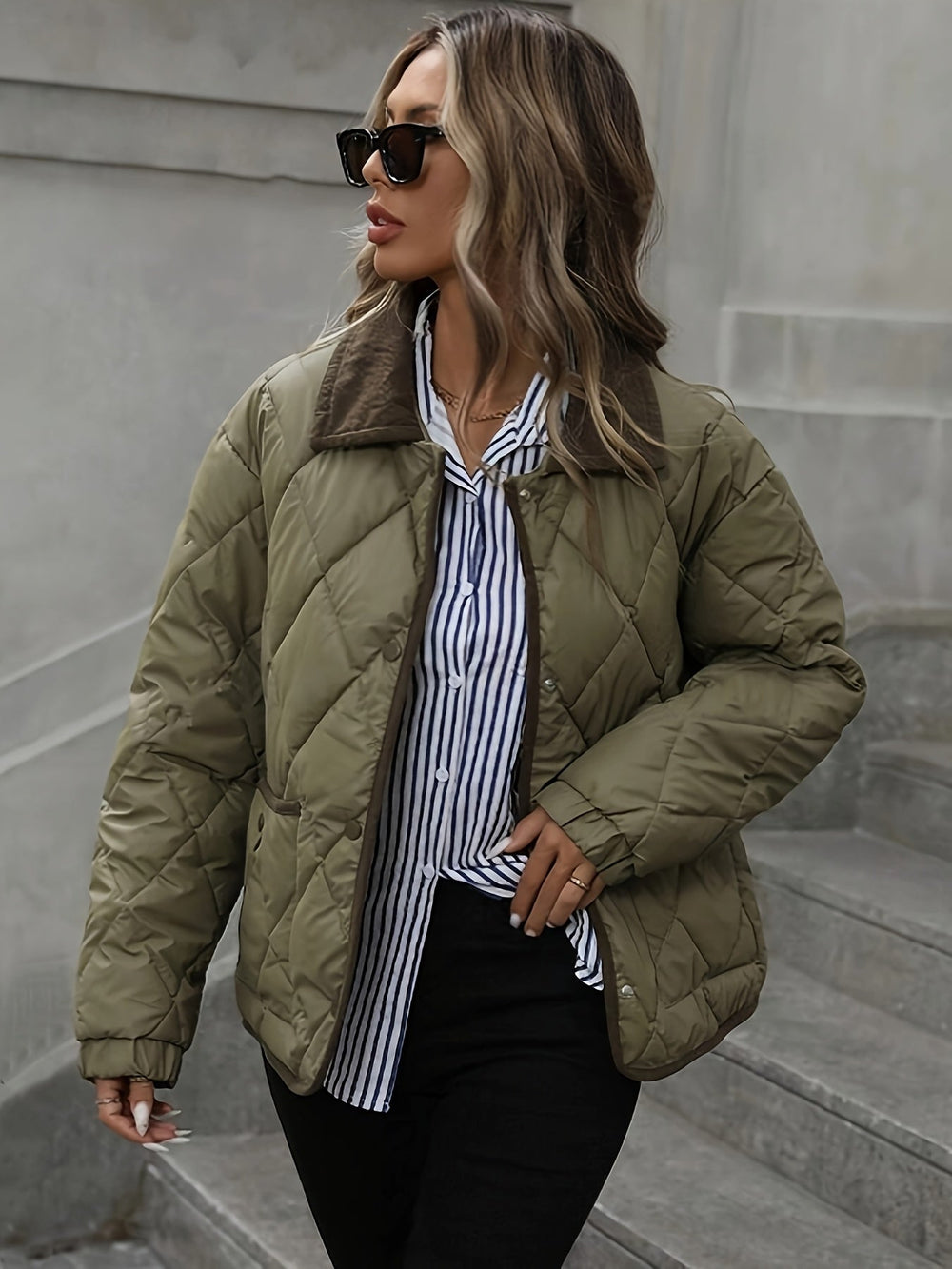 Cleo | Women's Quilted Windproof Winter Jacket