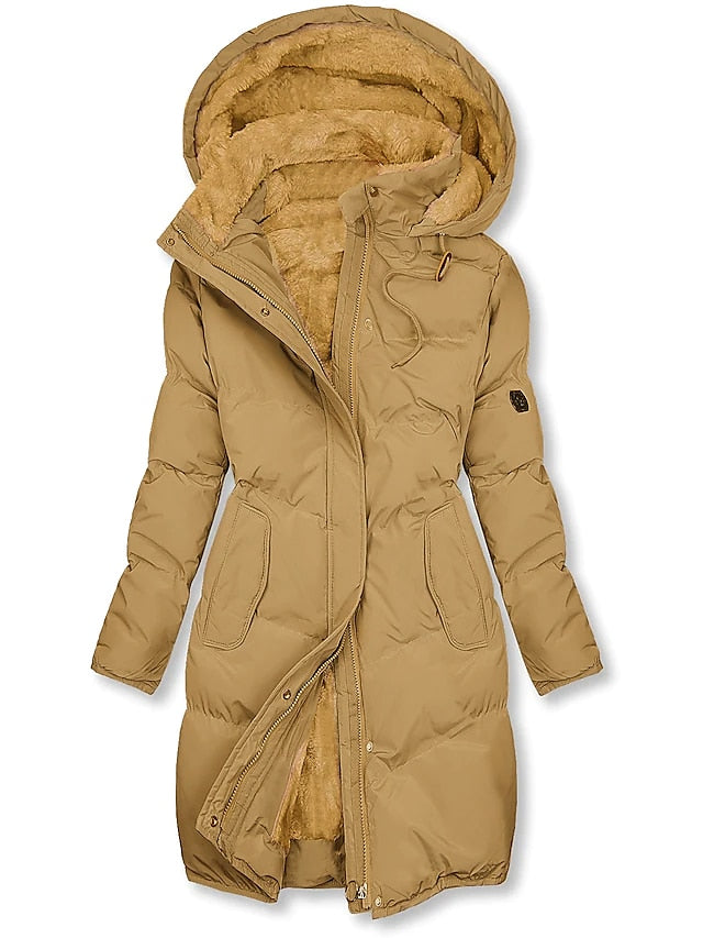Colette | Women's Long Hooded Parka Coat