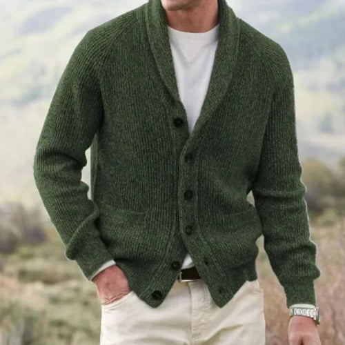 Colm | Men's Knit Button Up Cardigan Wool