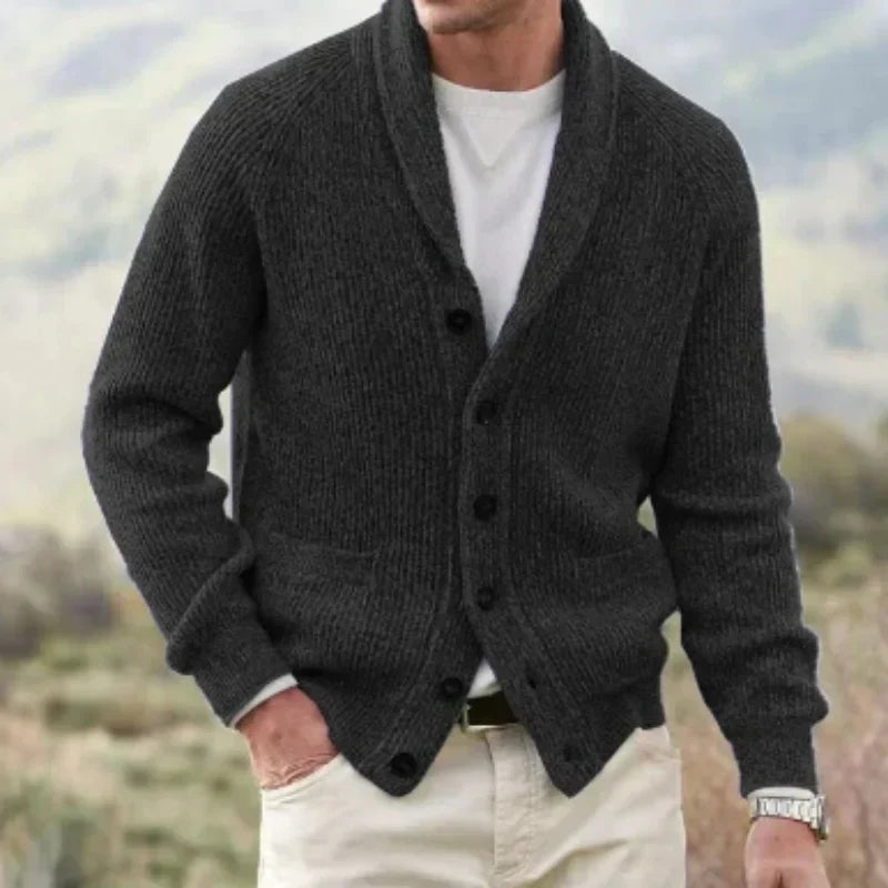 Colm | Men's Knit Button Up Cardigan Wool