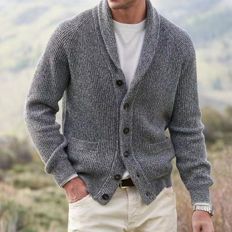 Colm | Men's Knit Button Up Cardigan Wool