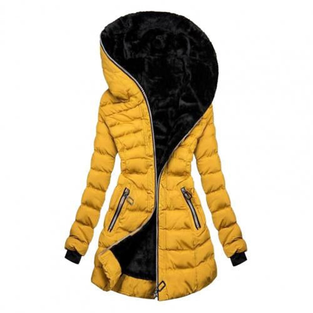 Coraline | Women's Long Quilted Fleece Lined Winter Coat