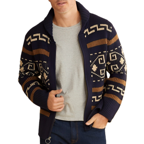 Cosmo | Men's Knit Cardigan Wool Shawl Collar