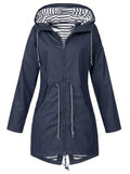 Daphne | Women's Hooded Belted Rain Jacket