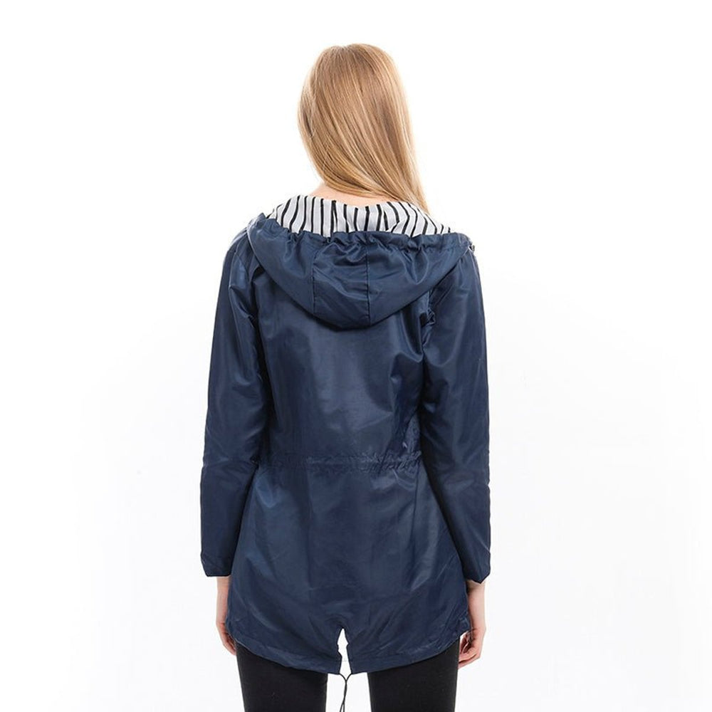 Daphne | Women's Hooded Belted Rain Jacket