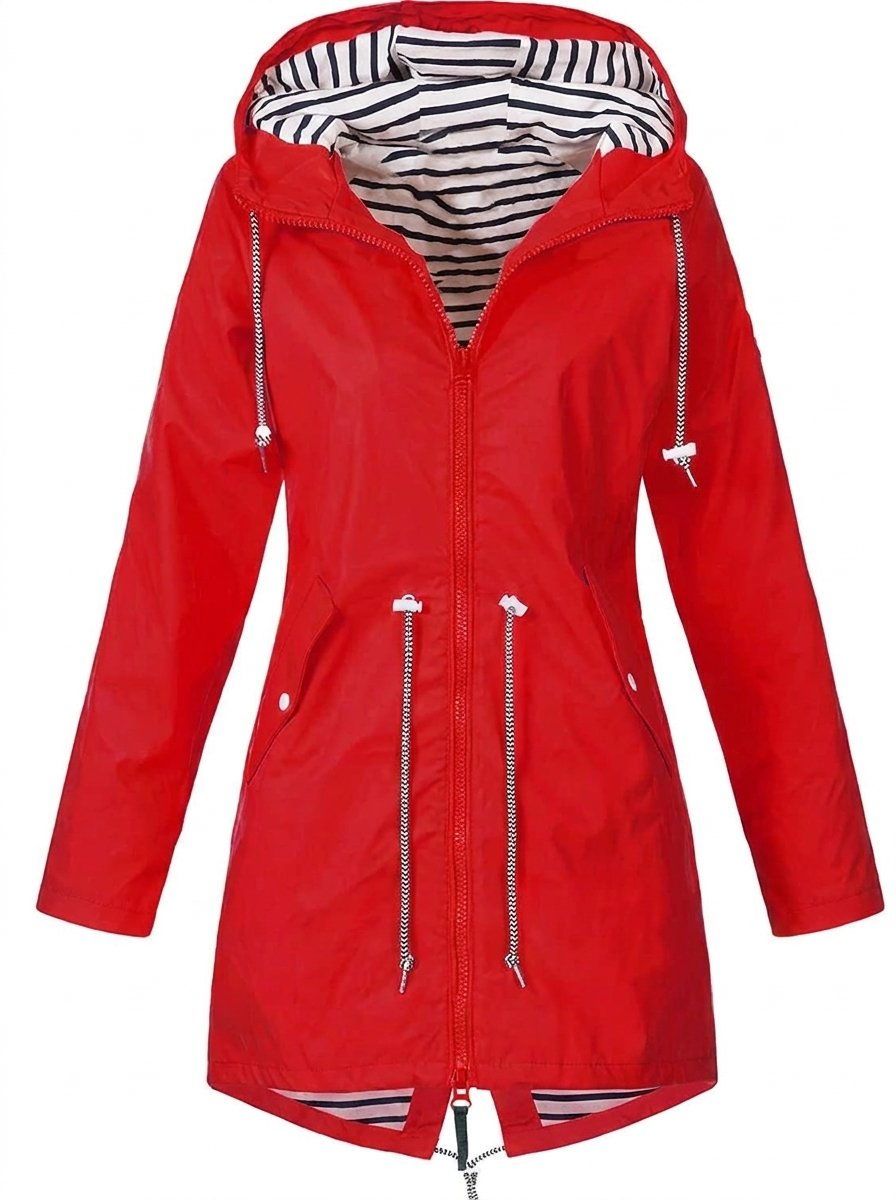 Daphne | Women's Hooded Belted Rain Jacket