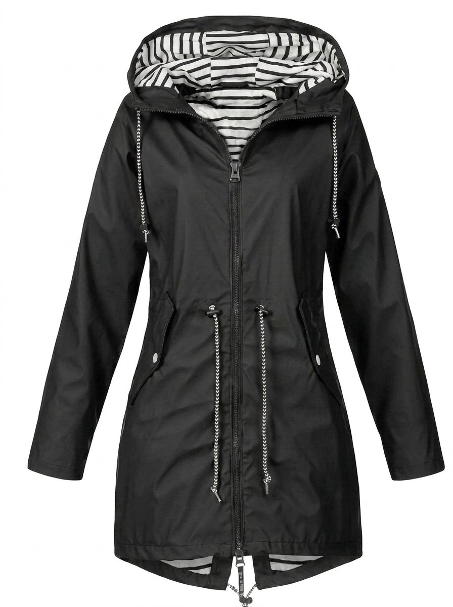 Daphne | Women's Hooded Belted Rain Jacket