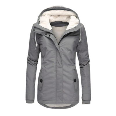 Delia | Women's Sherpa Lined Hooded Parka Jacket
