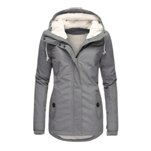 Delia | Women's Parka Rain Jacket Hooded