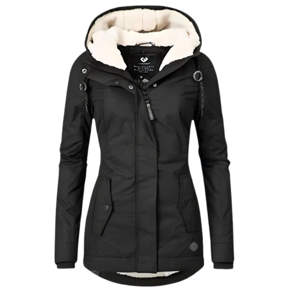 Delia | Women's Parka Rain Jacket Hooded