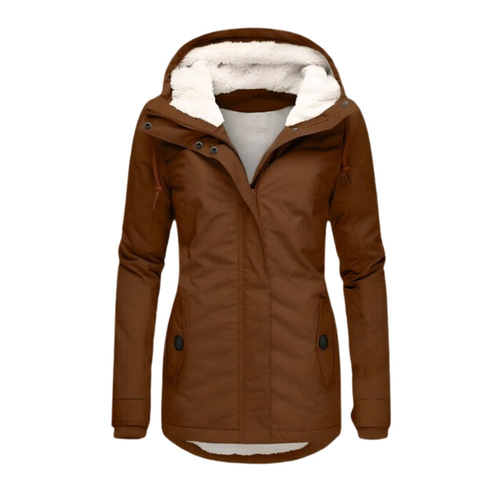 Delia | Women's Parka Rain Jacket Hooded