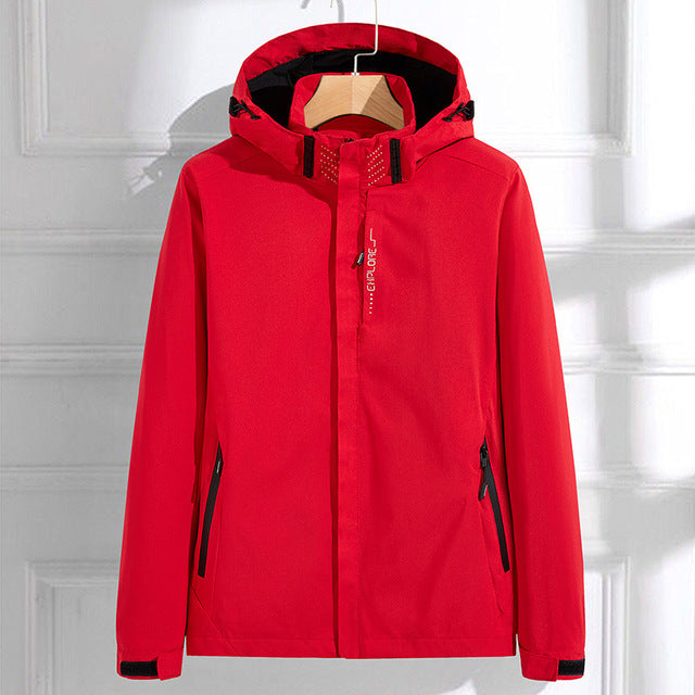 Della | Women's Hooded Zip up Rain Jacket